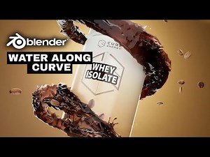 Fluid Follows Curve in Blender – Next-Level Water Simulation! 🔥 | Blender 3d | Water Splash | Curve