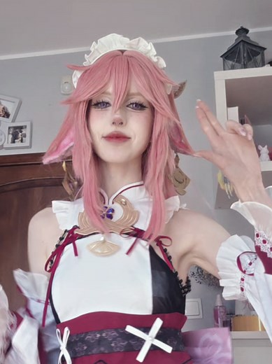 I LOVE THIS VERSION AHH #yaemiko #genshinimpact #fyp #cosplay #wlw