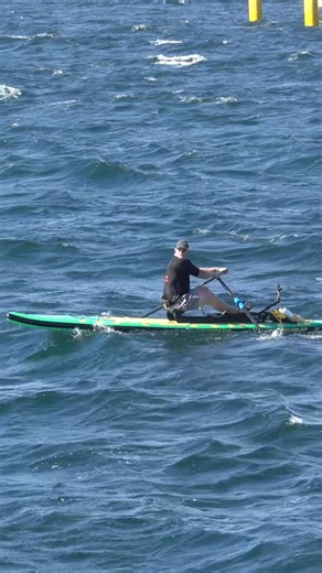 One of the biggest differences between a traditional rowing shell and an Oar Board® is open-water capability. With an Oar Board®, rowers aren’t limited to flat water, you can row confidently in chop, swell, and waves. This video shows our 16' Adventure Row Oar Board® handling real-world chop with ease. Stable, capable, and built for adventure. 🚣🌊 👉 www.oarboard.com | Oar Board SUP Fit On Top Rower