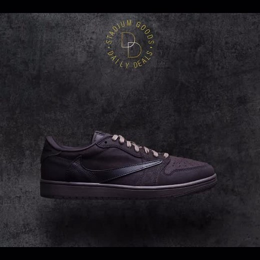 🚨 Day 1 of our pre-Black Friday Daily Deals is here! Take 20% off Travis Scott’s “Velvet Brown” Air Jordan 1 Low. Discount is available in-app only, use code VELVET20 | Stadium Goods