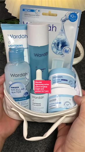 Complete Package of Wardah Lightening Series - Bright and Protect Skincare
