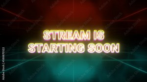 Stream starting soon animation retro background