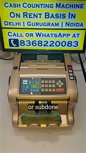 Commercial Cash Counter Machine Rental Service in Delhi, Noida, Gurugram ✨ #shorts #cashhandling
