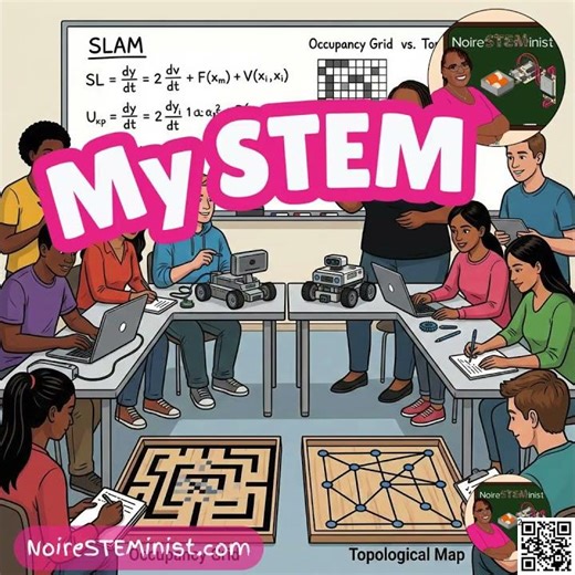 #Noire teaches Occupancy Grid versus Topological Map #robot #STEM #STEAM #Engineering #Professor