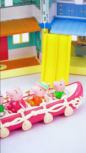 Peppa Pig Family Canoe Trip Toys ASMR | Satisfying Unboxing & Review #asmr #short