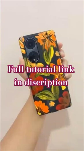 Hand Painted Floral Phone Cover 🌼 | Easy DIY Phone Case Painting | Acrylic Art#timelessstrokes