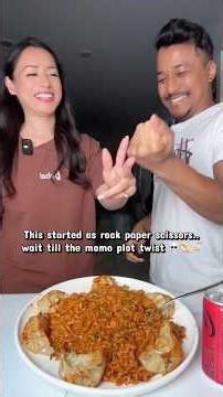 Rock Paper Scissors Food Challenge 🍜🥟 #foodchallenge #rockpaperscissors #shorts #challenge #games