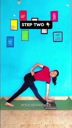 Revolved Triangle Pose Made Easy 🔥 | Stretch & Improve Balance #shorts #viral #yoga