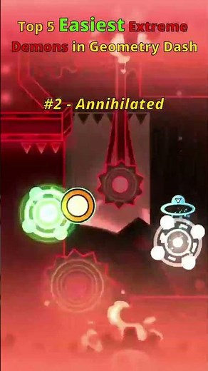 Top 5 EASIEST Extreme Demons in Geometry Dash!