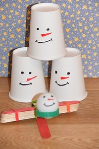 Snowman Catapult STEM Challenge