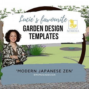 Modern Japanese Zen Garden Design With Moon-gate (immediate Download), Small Garden Design for Home Garden. - Etsy Australia