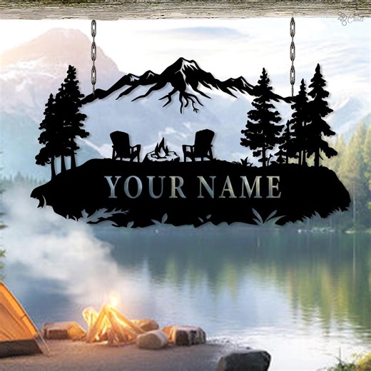 Personalized Lake House Metal Sign: Custom Your Camp Sign With Name Outdoor Decor, Lake House Decor - Etsy