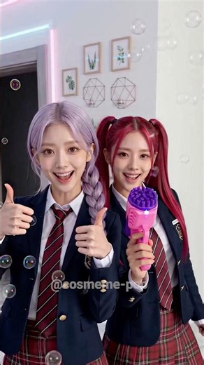 The Secret Was Behind Her the Whole Time 🫧👀 #kpop #parody #meme