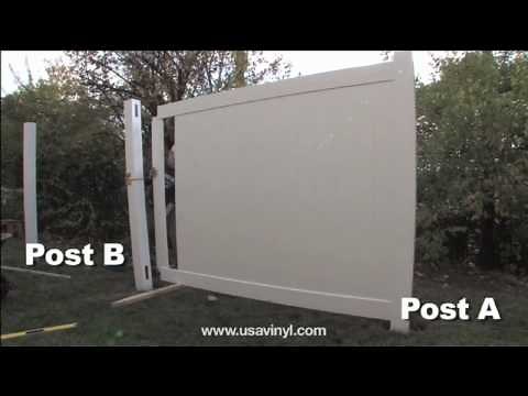 Vinyl Privacy Fence Installation from www.usavinyl.com