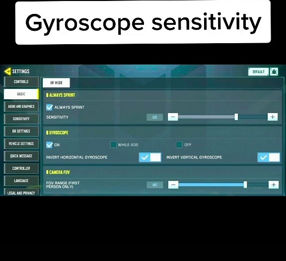 gyroscope sensitivity #callofduty