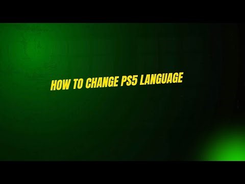 How to Change PS5 Language