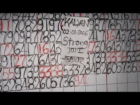 KALYAN MATKA OPAN LINE TRICKS TODAY CHART GUESSING 02/01/2026 SINGLE ((51-21))Jodi tricks