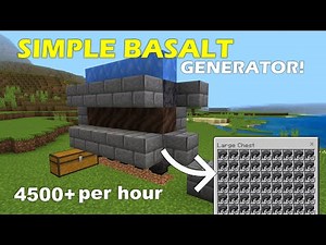 Minecraft 1.21 Simple Basalt Generator - 4500+ Basalt per/hour!