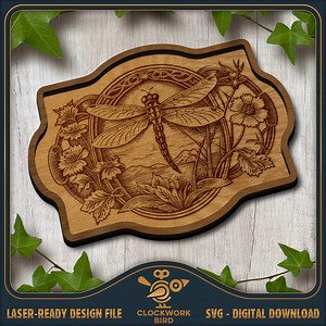Dragonfly Trinket Tray SVG: Laser Cut Beading Dish (digital Download) - Etsy