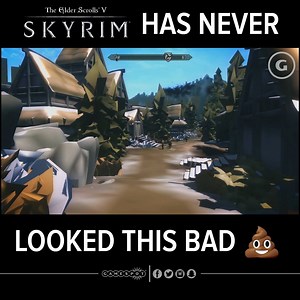 279K views · 584 reactions | Skyrim but with ultra-low graphics. | Today I Learned | Facebook
