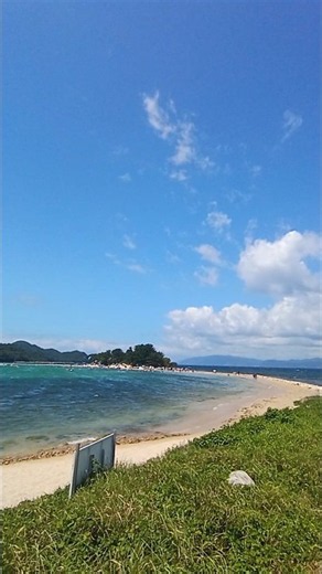 北陸のハワイ🌴【-水島-】美しすぎる無人島 #敦賀 #7月8月しか行けない #福井県 #船で行く無人島 #日本海 # 海水浴