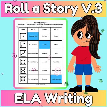 ROLL A STORY: Creative Writing Activity English Language Arts Dice Game (V.3)