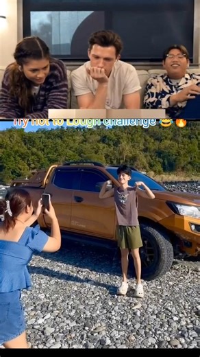 Tom Holland try not to Lough Challenge 😂 #shorts #tomholland #funny