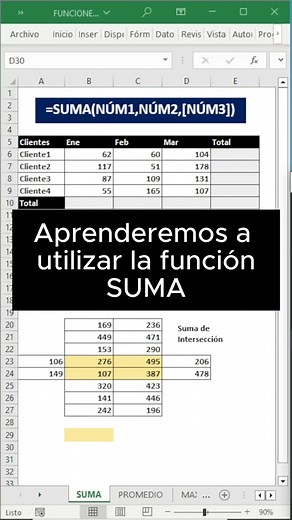 Aprenderemos a utilizar la función SUMA #excel ya saben #loaprendientiktok con #FullExcelPeru 😊
