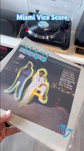 Miami Vice Soundtrack 🌴 #vinyl #vinylrecords #records #album #fyp #miami #vintage