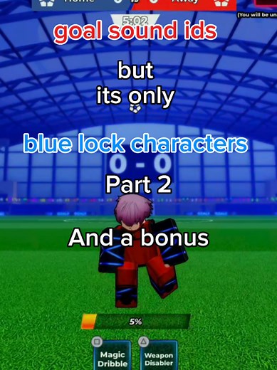 Blue Lock Rivals Goal Sound IDs in Roblox