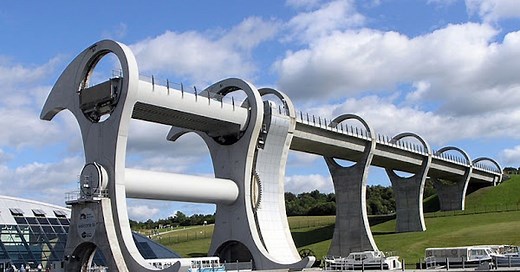 Falkirk Wheel: Rotating Boat Lift in Scotland