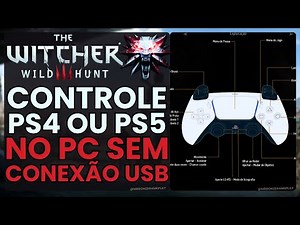 MUDE os Botões de XBOX para DualSense/PS4 do Jogo The Witcher 3 no PC | Guia Passo a passo