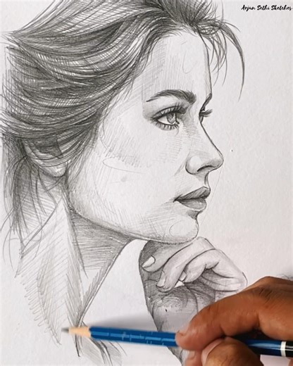 21K views · 311 reactions | Easy pencil drawing technique  | Arjun sethi sketches | Facebook