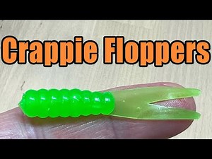 2" Crappie Floppers - Split Tail Soft Plastic Fishing Bait