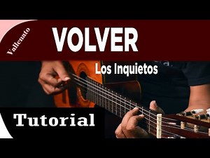 💚Como Tocar 💝 "VOLVER" De Los Inquietos Del Vallenato- en guitarra Acústica.