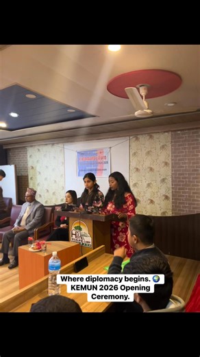 Where diplomacy begins. 🌍 KEMUN 2026 Opening Ceremony. | Kathmandu Euro IB World School