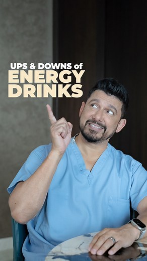 35K views · 1.1K reactions | One can, countless questions! Here are the pros and cons of energy drinks! Dive into the full video on my YouTube channel where I talk about them in detail https://youtu.be/xfadCFjRpHA #DrNene #ups #downs #energydrinks | Doctor Shriram Nene | Facebook