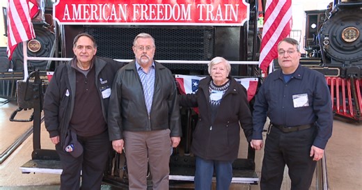 Bicentennial America's Freedom Train locomotive restored at Baltimore museum