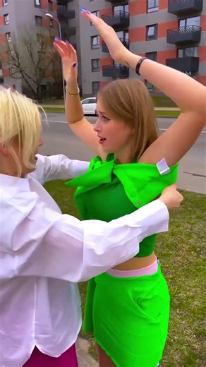 Making a Dress out Of Costume on Streets