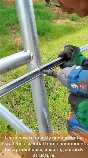 greenhouse frame assembly 🌿 | structure installation process