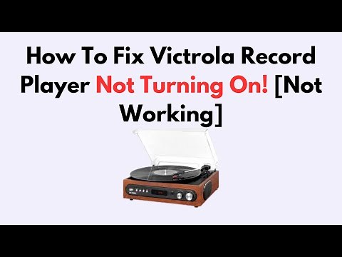 How To Fix Victrola Record Player Not Turning On! [Not Working]
