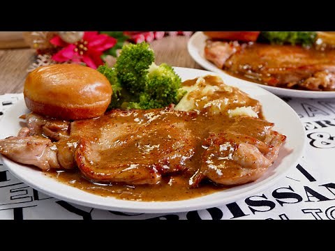 How to make the Best Black Pepper Chicken Chop 黑胡椒鸡扒 Chinese Chicken and Mash Potato Gravy / Sauce