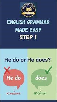 He do or He does? | Common Grammar Mistakes | Eng Grammar Made Easy #EnglishGrammar #subhajitmalick