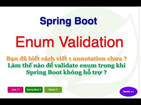 Bài 4. Enum Validation Trong Spring Boot