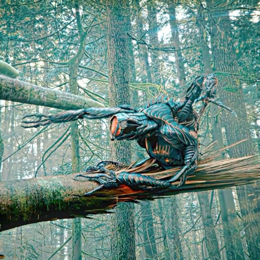 The monster’s upper body was on the book, while its lower half lay on the ground...