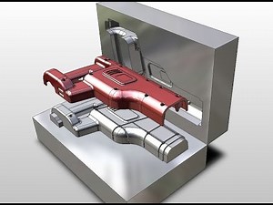 PLASTIC MOLD: Solidworks / KeyCreator - (Tool Engaged)