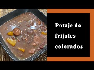 Cuban-style red beans. Here's the step-by-step recipe.