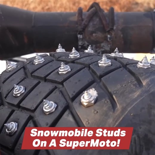 92K views · 1.5K reactions | Snowmobile Studs on a SuperMoto! | CboysTV | Facebook