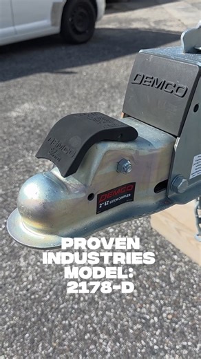 Our NEW UPDATED Model 2178-D 😎 Model 2178-D is designed to fit Demco raised latch Stamped couplers! This model was manufactured with a formed carbon steel outer housing to completely encapsulate the coupler head and latch. This lock model will be able to secure most safety chains up to 3/8" in the dedicated chain locking compartment. #ProvenIndustries #lockitup #antitheft #ultimateprotection #provenlocks #trailersecurity | Proven Industries
