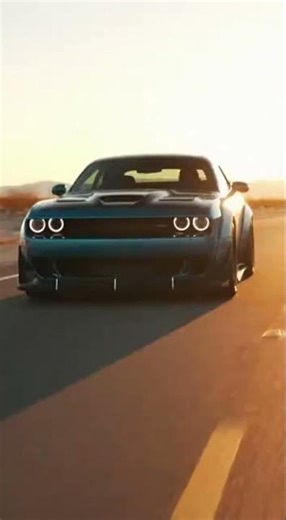 Blue Dodge Challenger on the move 💙🔥Pure muscle. Pure cinematic vibes. 🏁